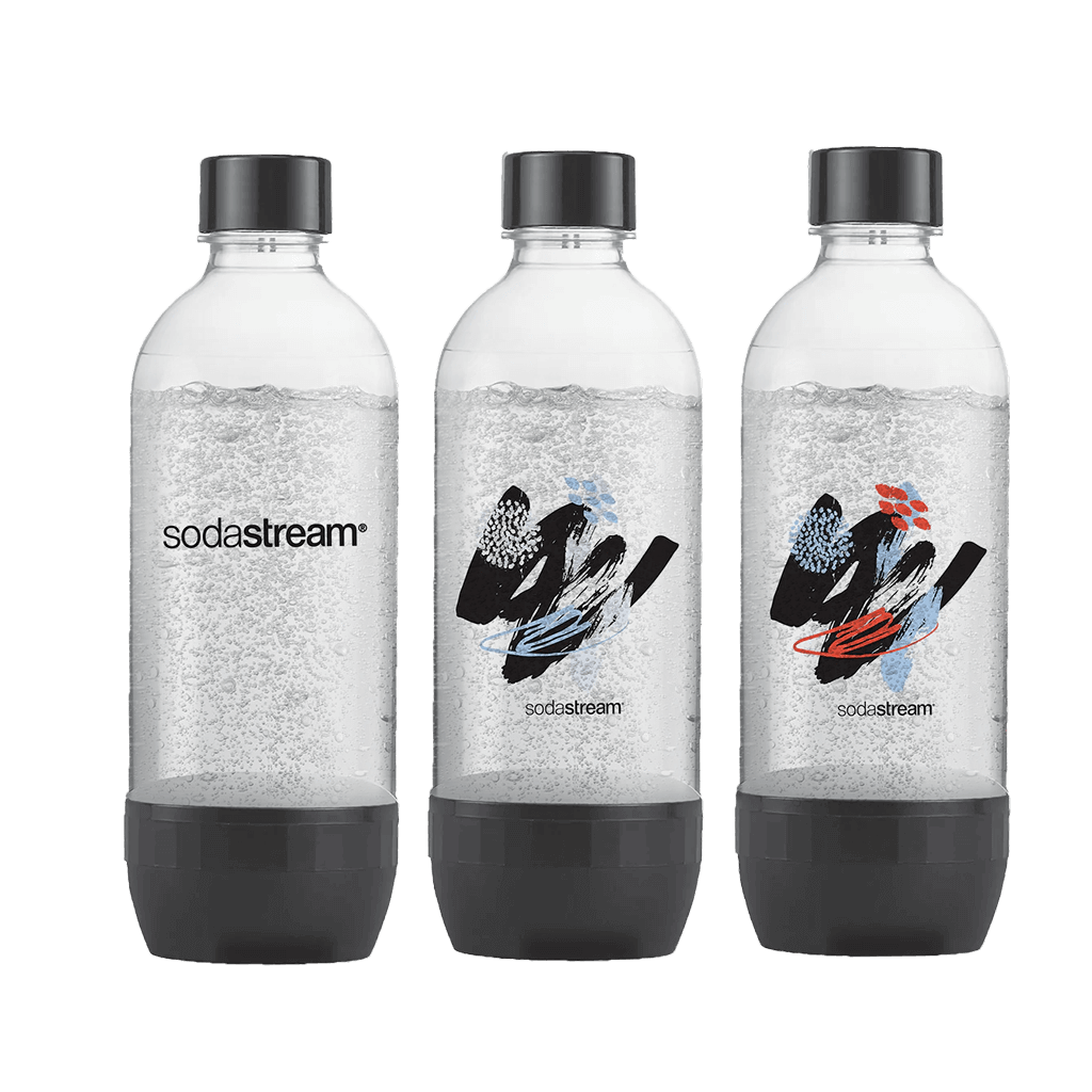 Pack de 3 bouteilles de gazéification grand modèle édition Brush sodastream