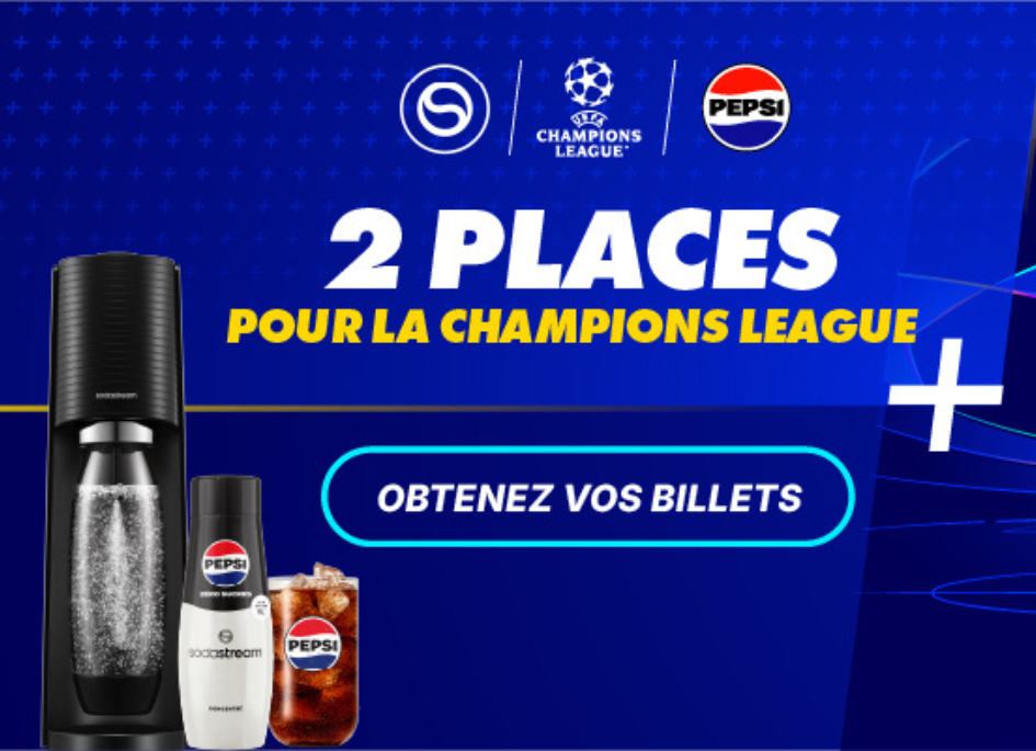 Grand jeu SodaStream UEFA Champions League 2026