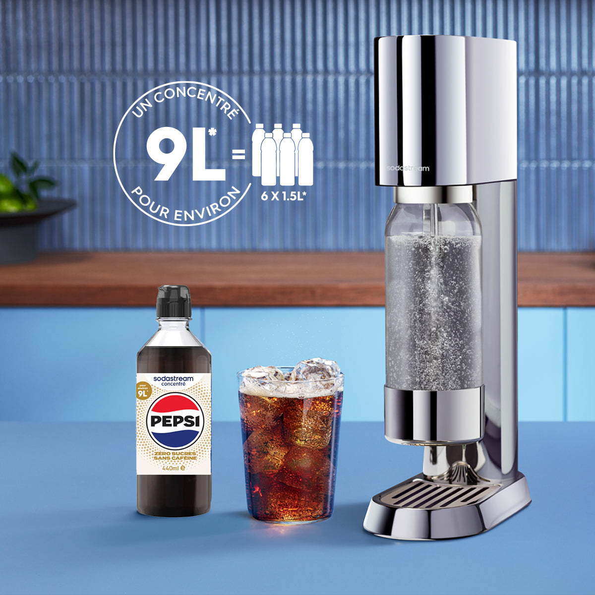 6-Pack Sirop Pepsi zero cafeine 440ml