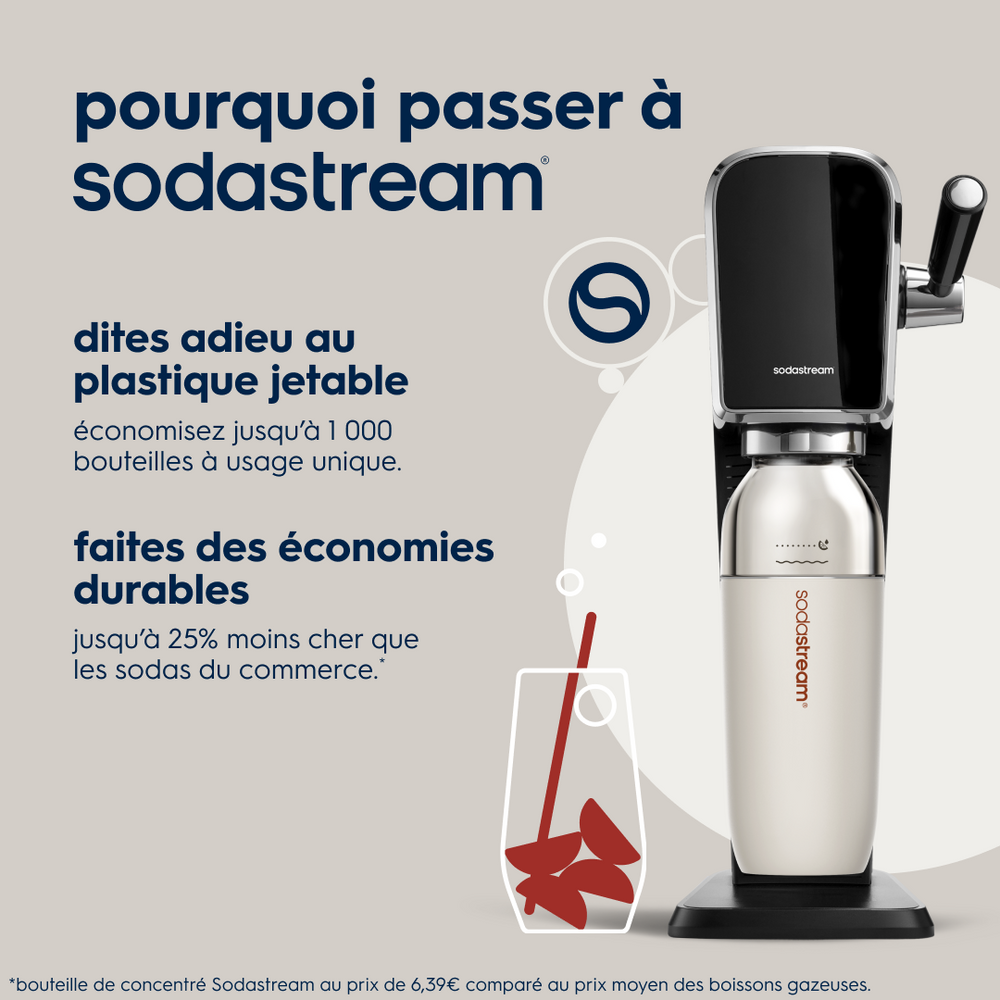 Gourde isotherme démontable 0,7L fizz&go Easy mix sable