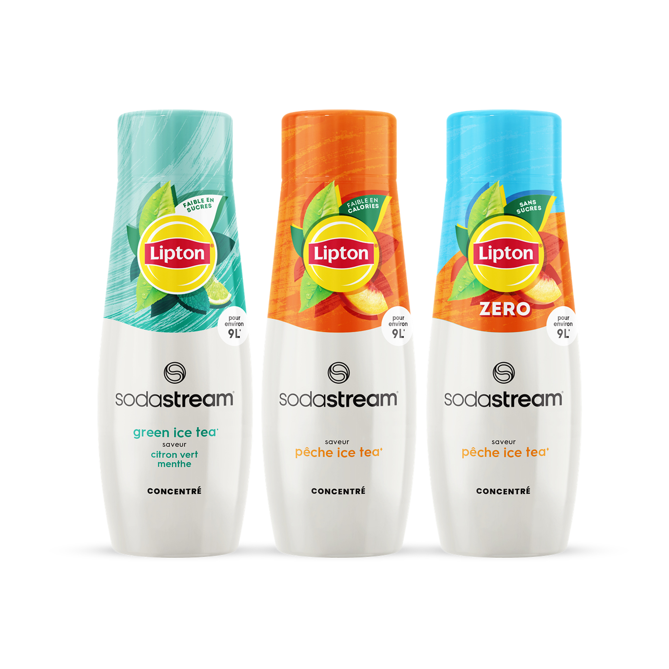 Trio Pack Lipton Ice Tea sodastream