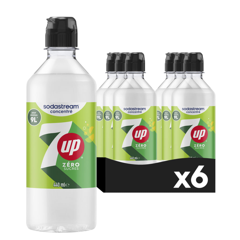 6-Pack Sirop 7up Zéro Sucres 440ml