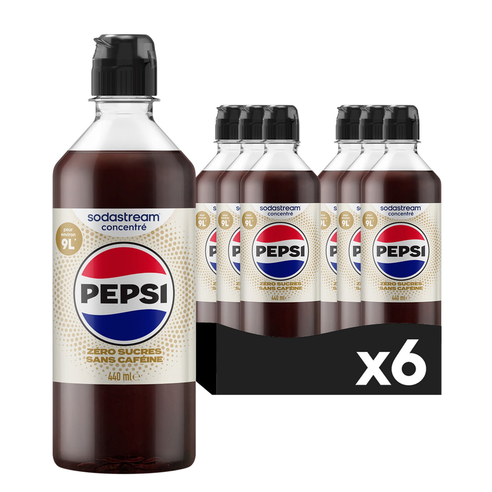 6-Pack Sirop Pepsi zero cafeine 440ml