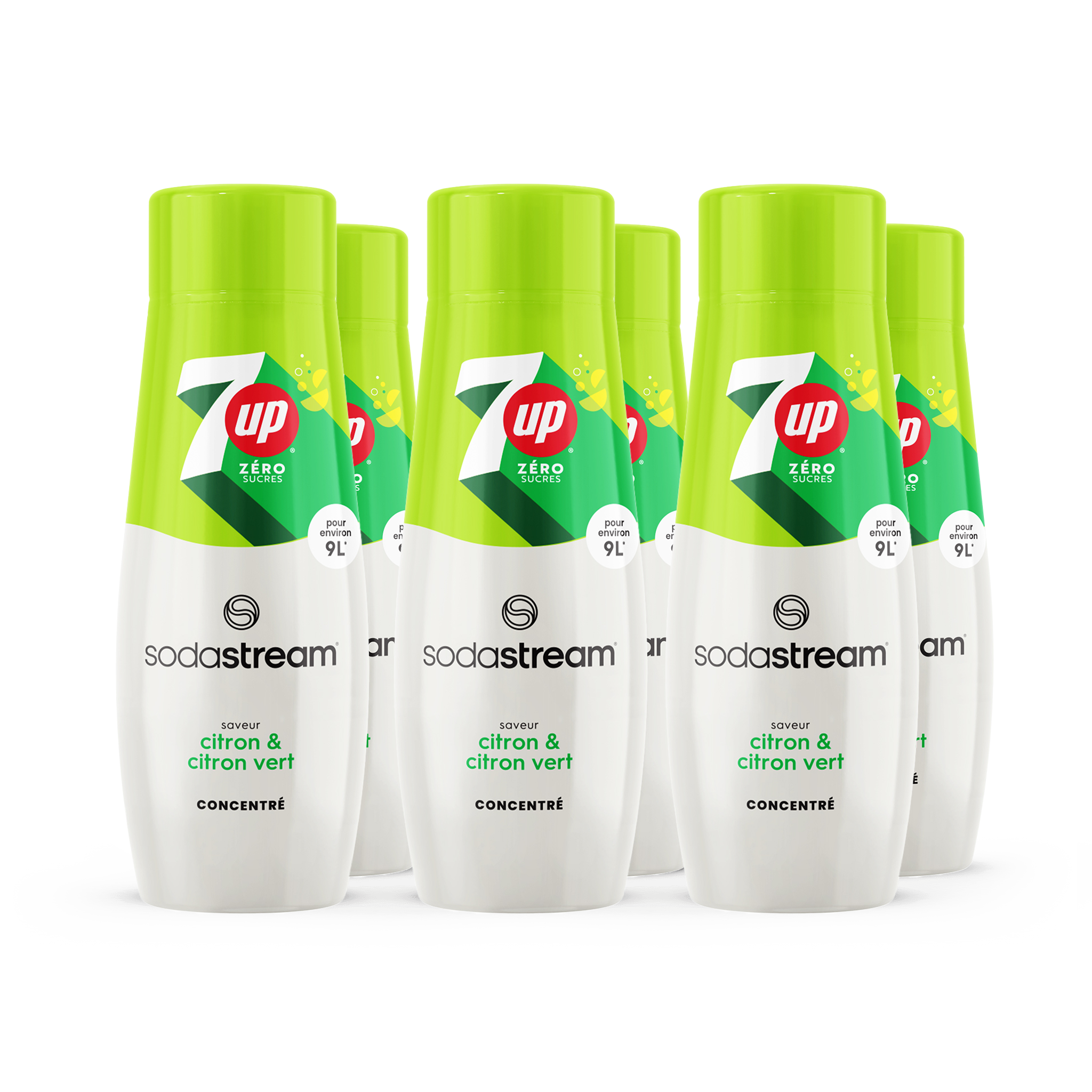 6-Pack 7up Zéro Sucres 440ml sodastream