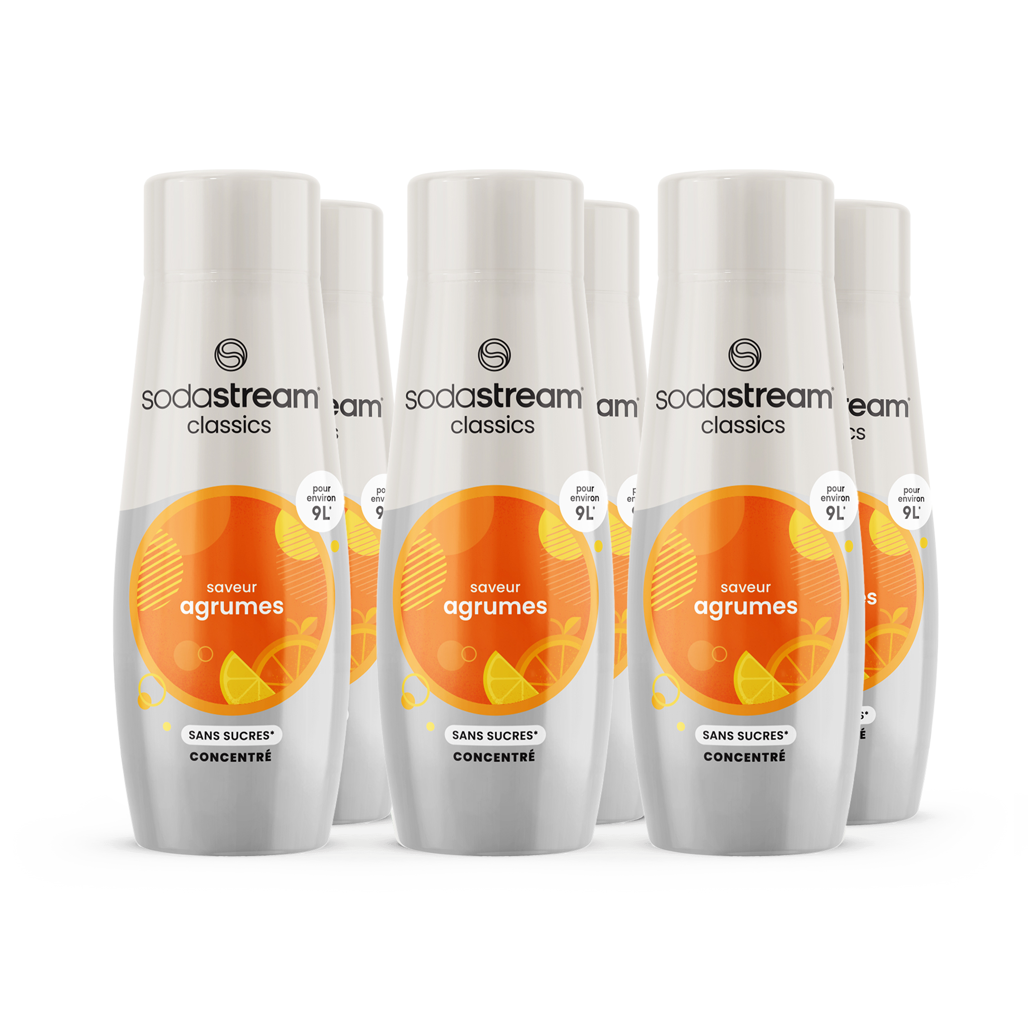 6-Pack Agrumes Sans Sucres 440ml sodastream