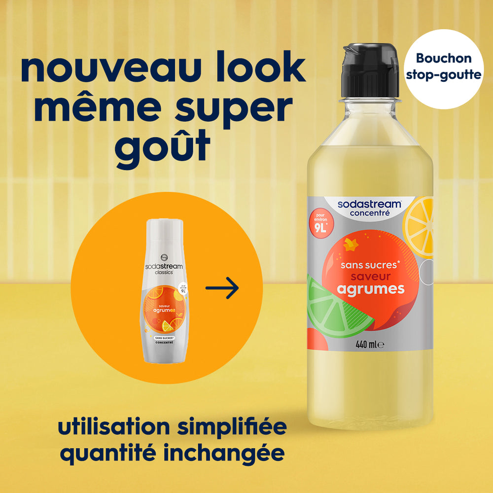 6-Pack Sirop Agrumes Sans Sucres 440ml