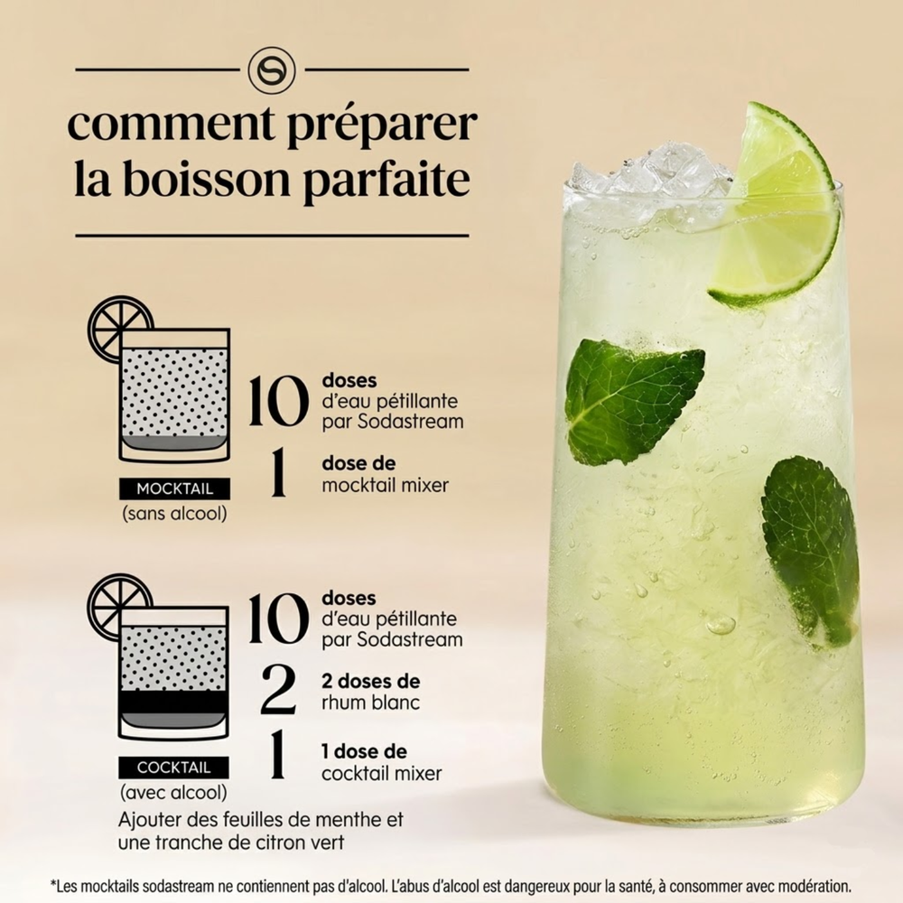 Cocktail Mixer saveur Mojito sans alcool 330ml