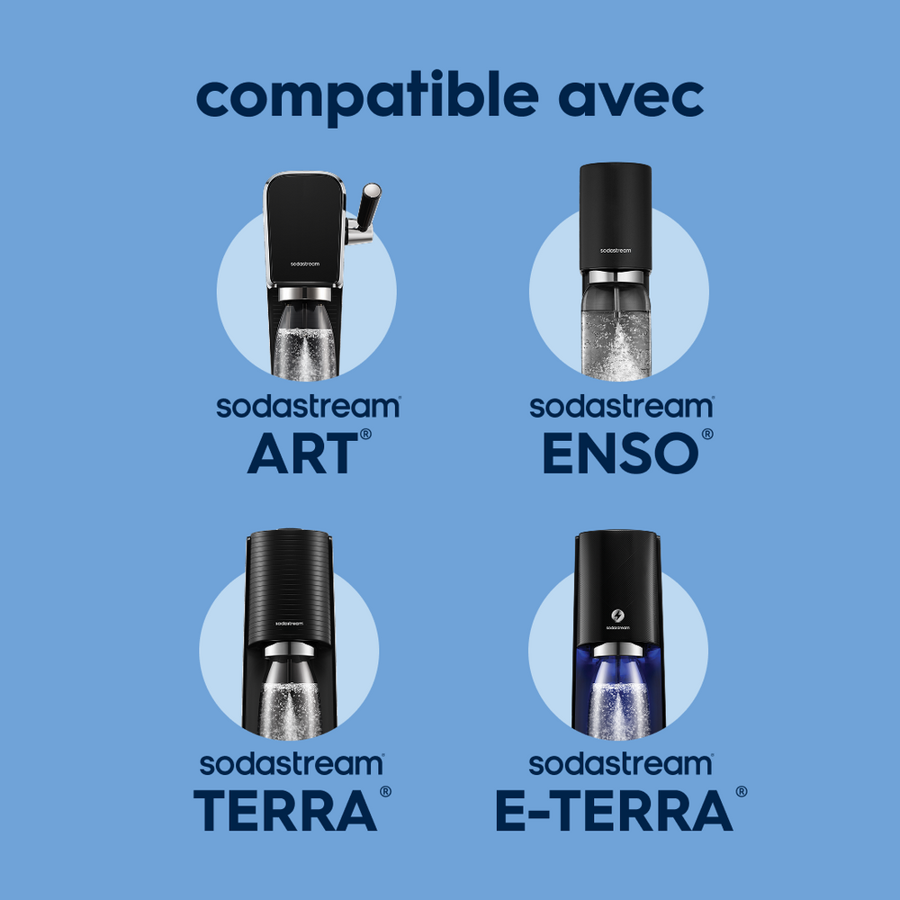Gourde isotherme démontable 0,7L fizz&go Easy mix bleue