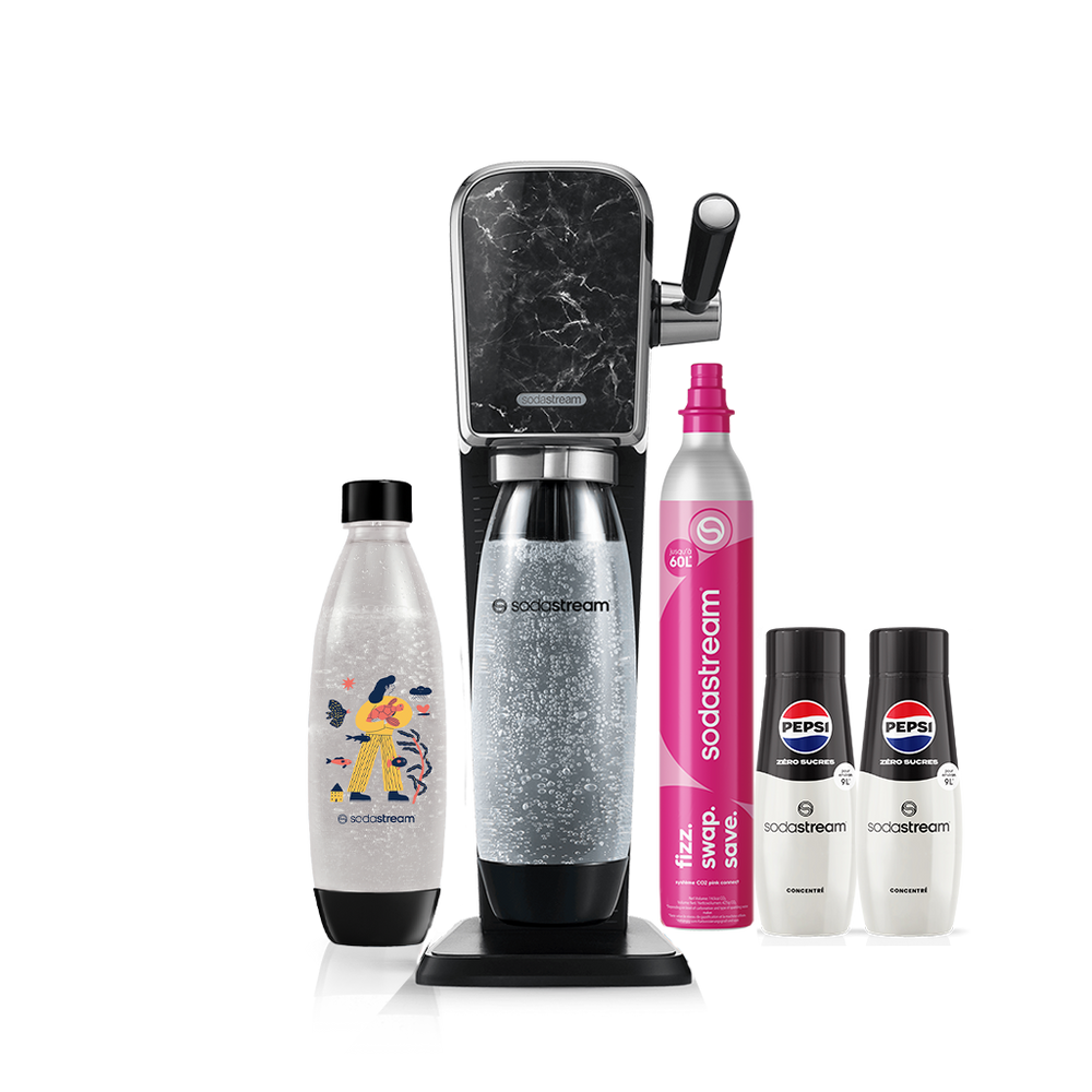 sodastream art marble Pack Saveur Pepsi Zéro Sucres