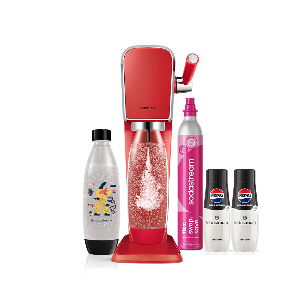 sodastream art rogue Pack Saveur Pepsi Zéro Sucres