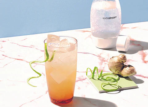 Mocktail citron-gingembre