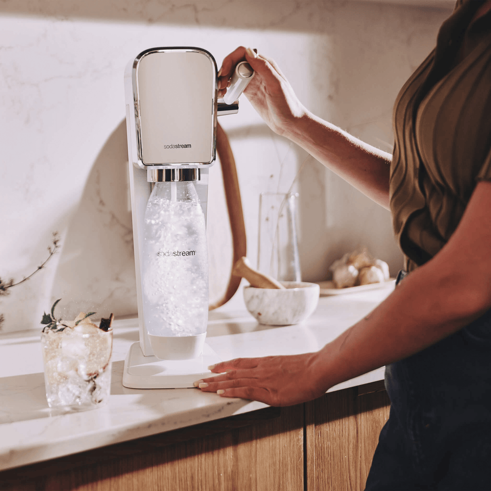 sodastream art blanc machine a eau gazeuse