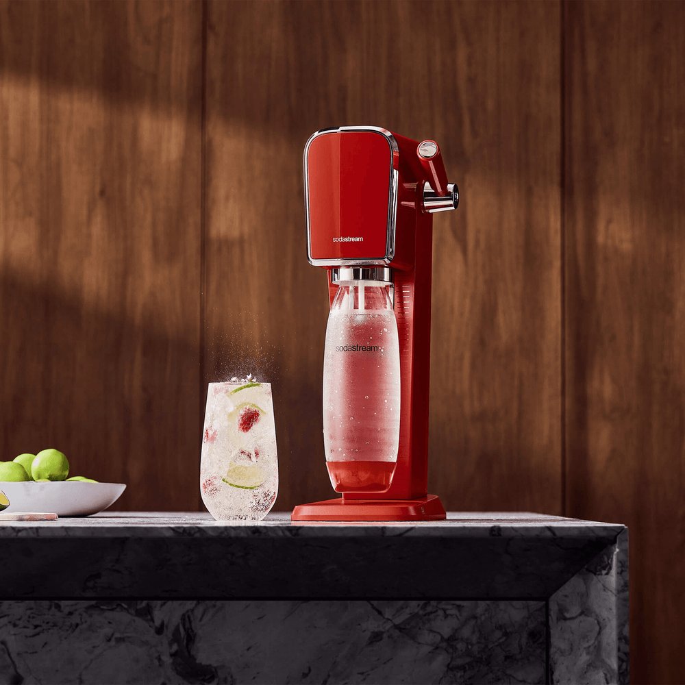 sodastream art rouge machine a eau gazeuse