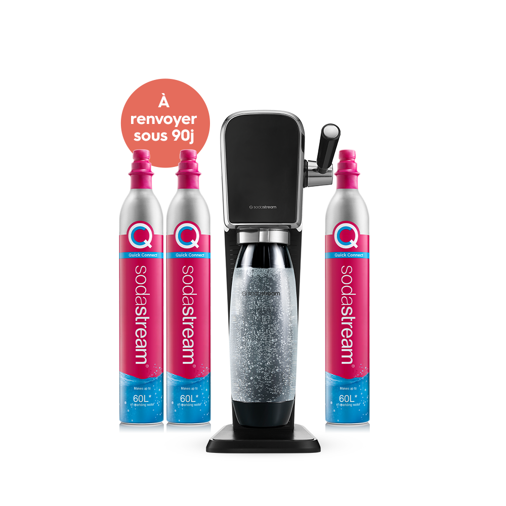 sodastream art Pack expert 90 jours noir