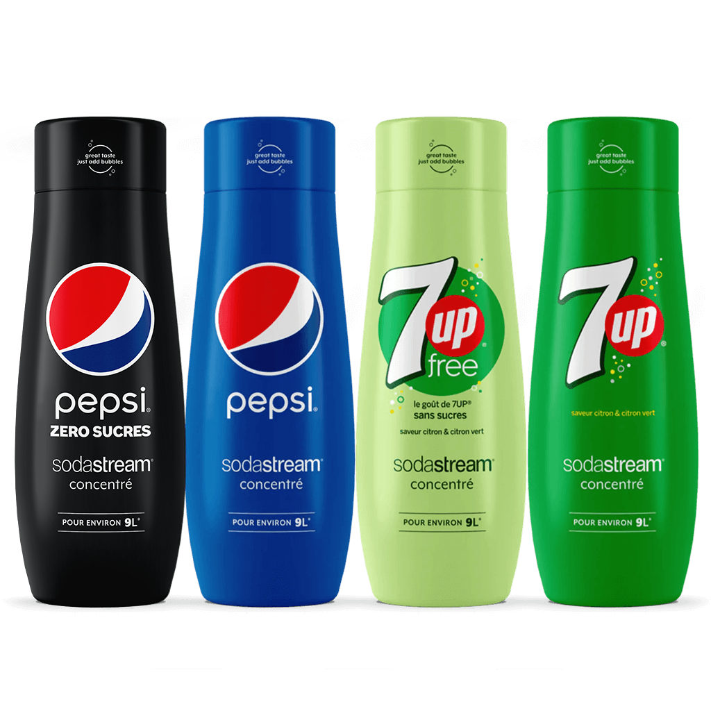 MEGA PACK Pepsi et 7Up sodastream