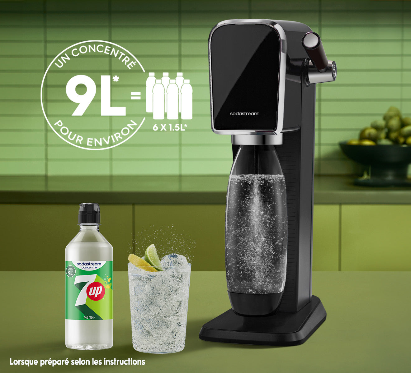 Sodastream 7Up 440ml Sirop Concentr  Sodastream France
