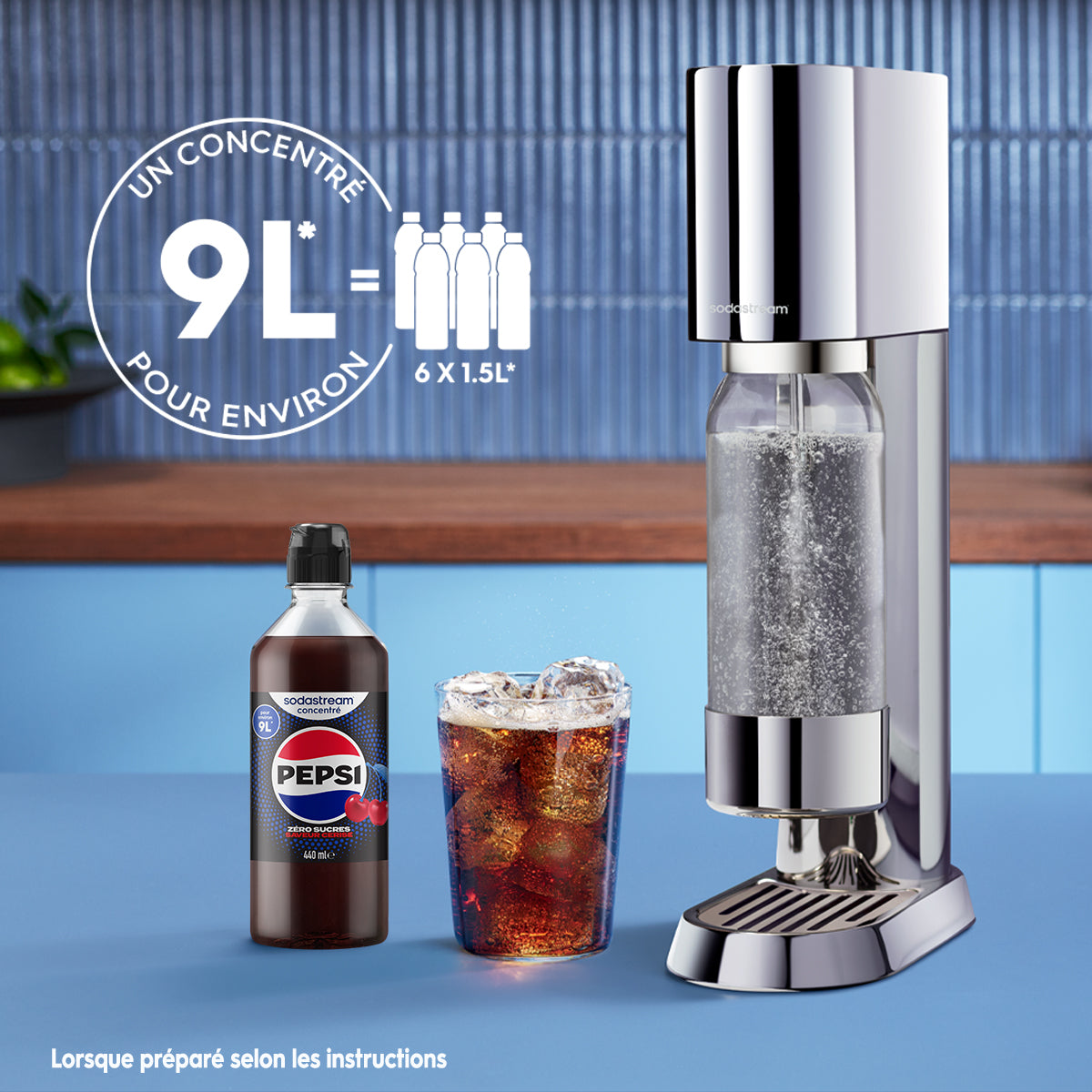 Sirop Pepsi Zéro Sucres Saveur Cerise