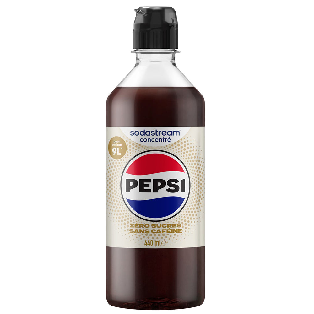 Sirop Pepsi Zéro sucres sans caféine 440ml