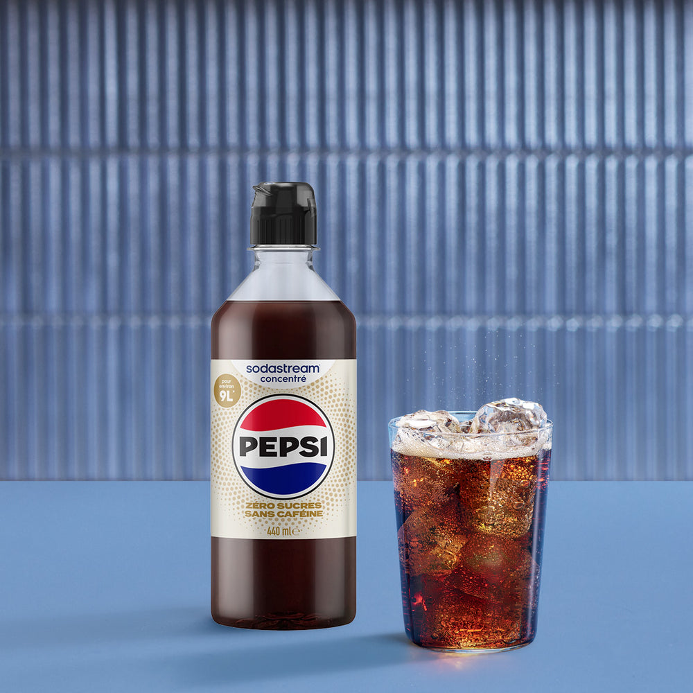 Sirop Pepsi Zéro sucres sans caféine 440ml