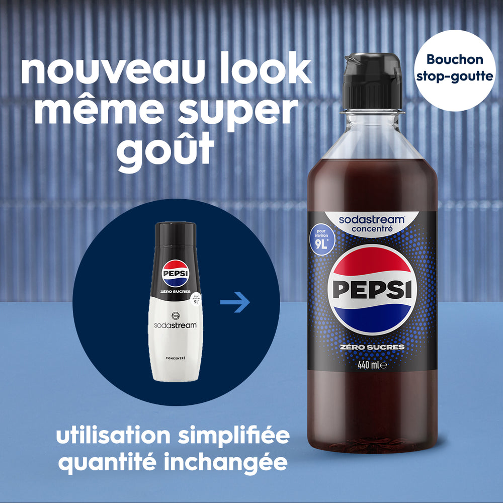 6-Pack Sirop Pepsi Zéro Sucres 440ml