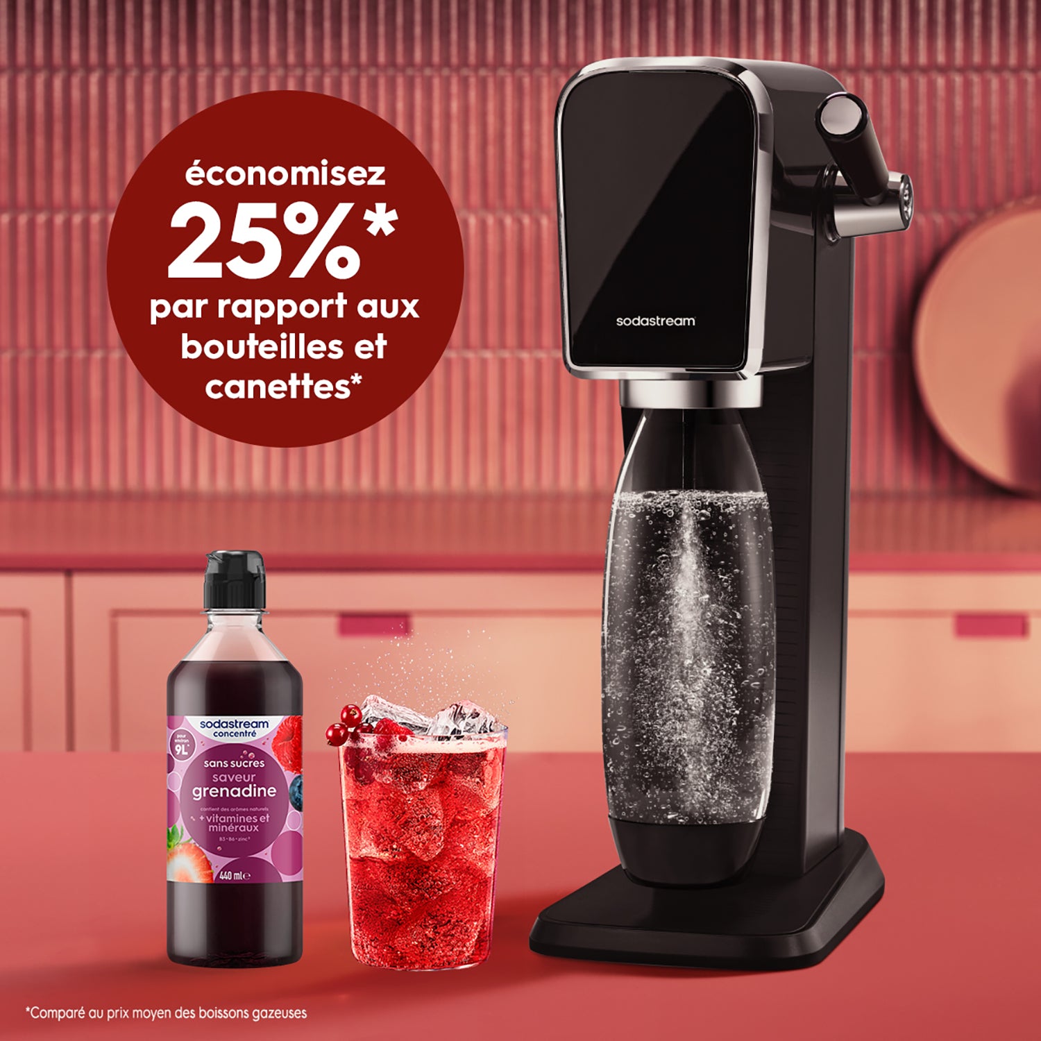 Sirop Grenadine Sans Sucres 440ml