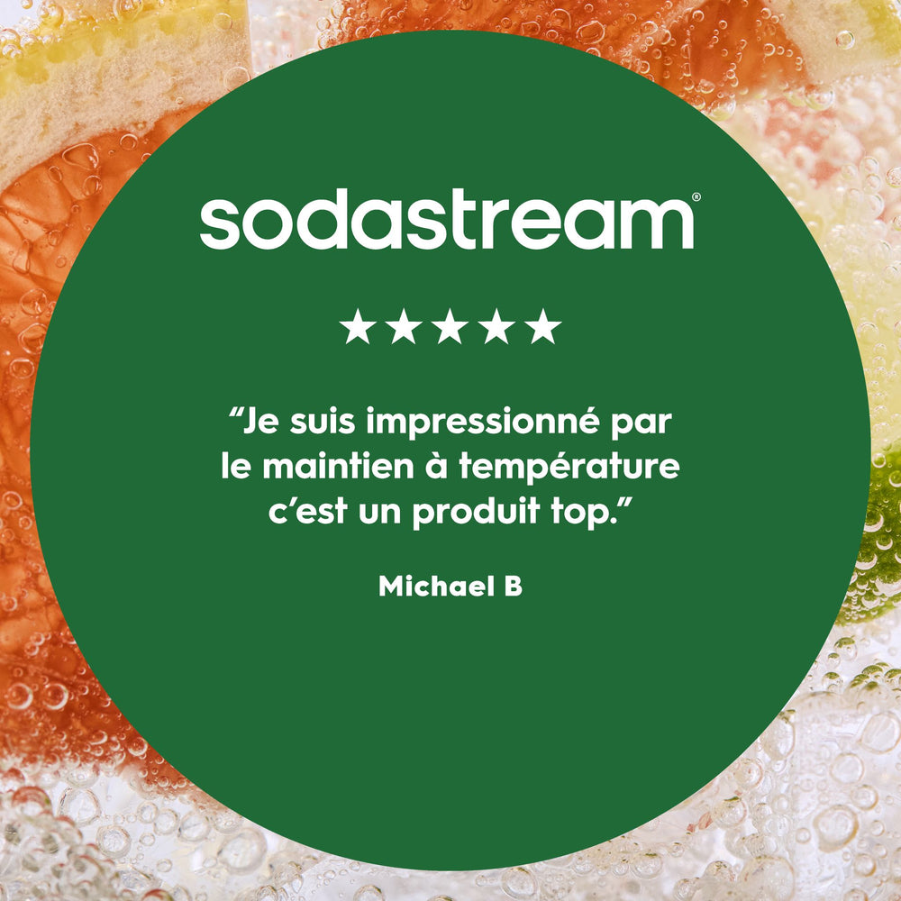 Bouteille 0,9L fizz&go Cool vert menthe