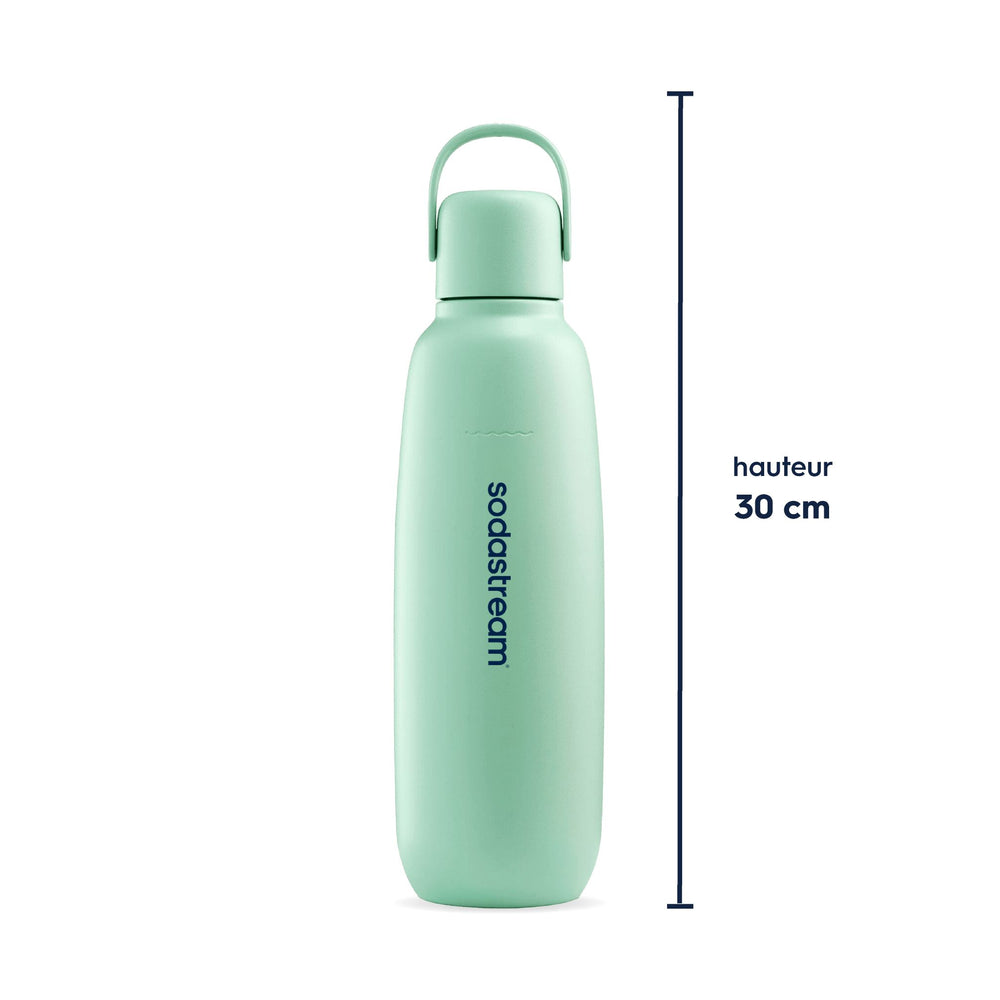 Bouteille 0,9L fizz&go Cool vert menthe