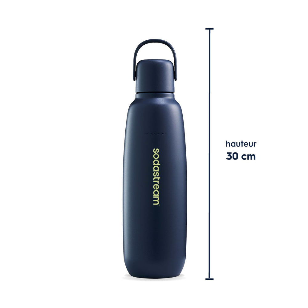 Gourde isotherme 0,9L fizz&go Cool bleue