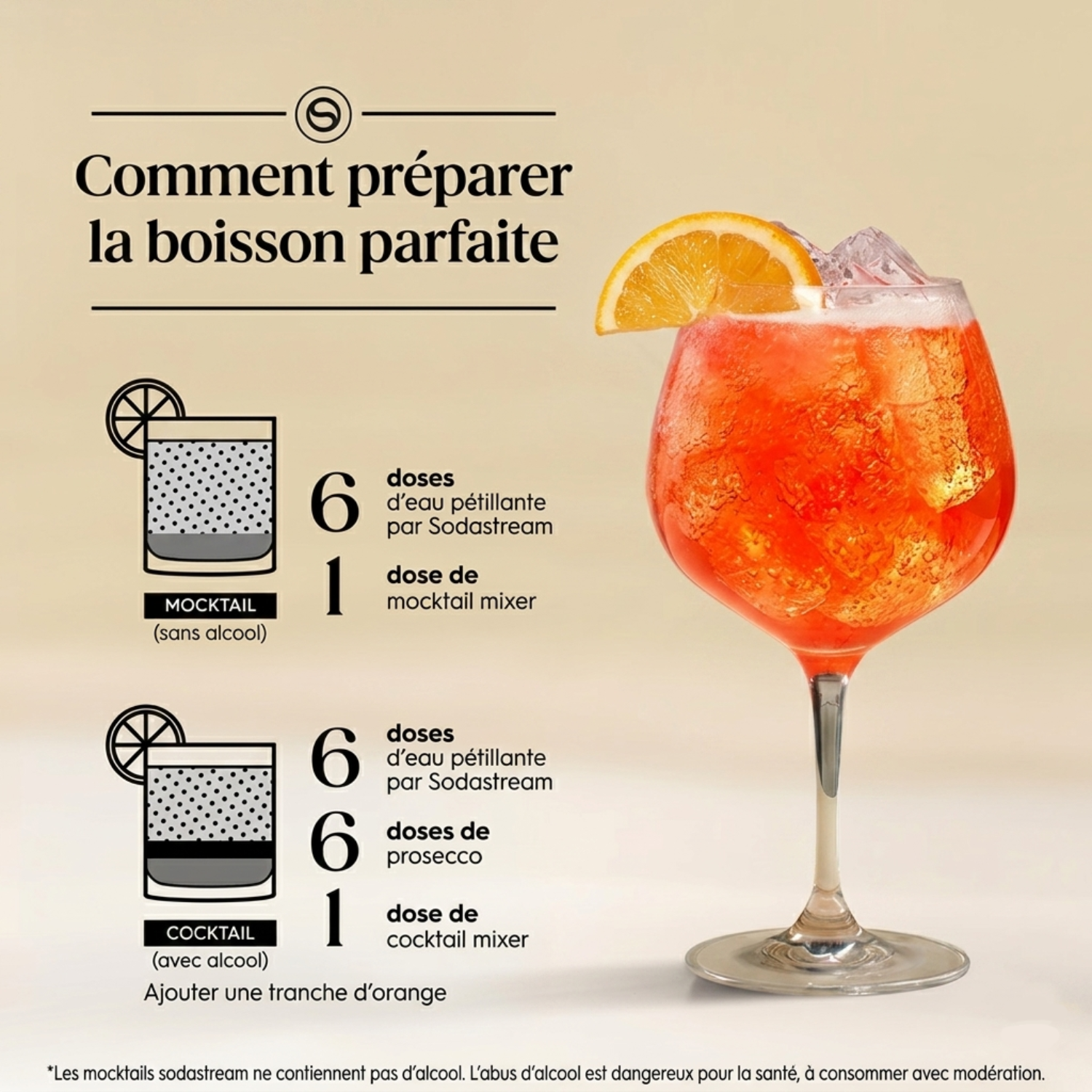 Cocktail Mixer saveur Spritz sans alcool 330ml 