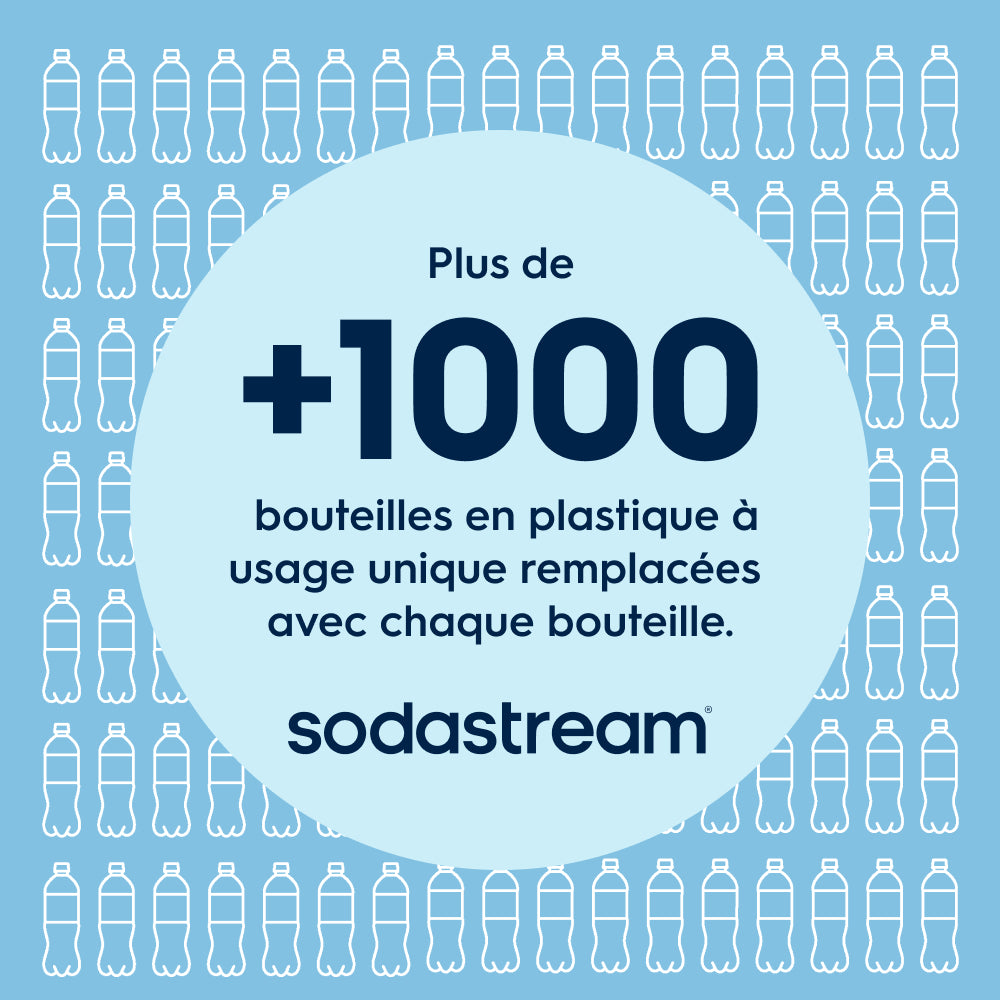 Gourde isotherme 0,9L fizz&go Cool bleu ciel