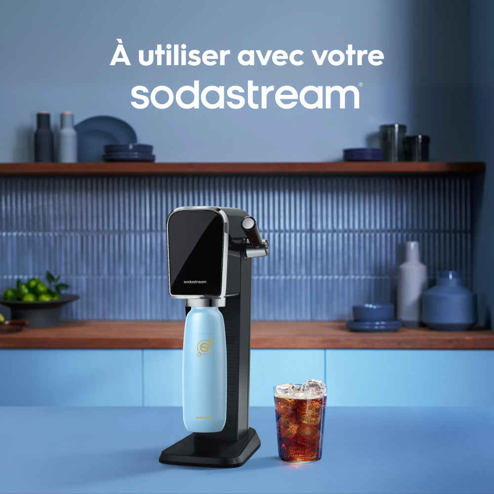 Gourde isotherme 0,9L fizz&go Cool bleu ciel