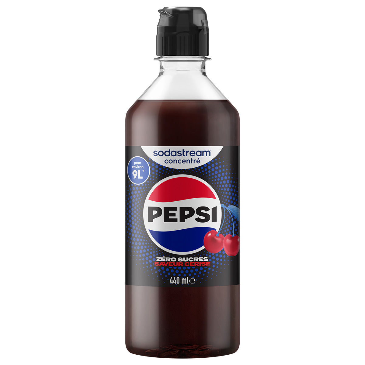 Sirop Pepsi Zéro Sucres Saveur Cerise 440ml sodastream
